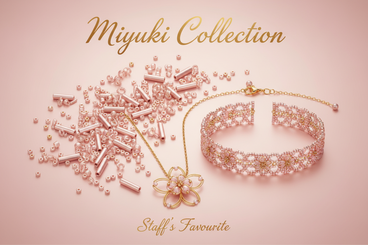 Miyuki Collection for Staff's Favourite collection, include gold and pink colours